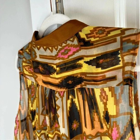 NEW W118 by Walter Baker Nick Top‎ in Native Print size XL NWT Aztec Boho Aztec - Picture 10 of 10